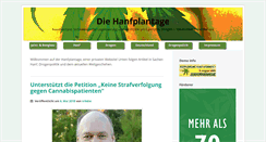 Desktop Screenshot of hanfplantage.de