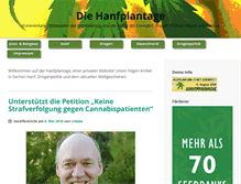 Tablet Screenshot of hanfplantage.de